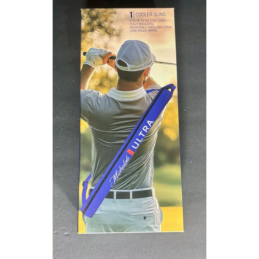 Michelob ULTRA Cooler Sling Golf Bag 6 Can Insulated Beer Carrier 2026 Open Box